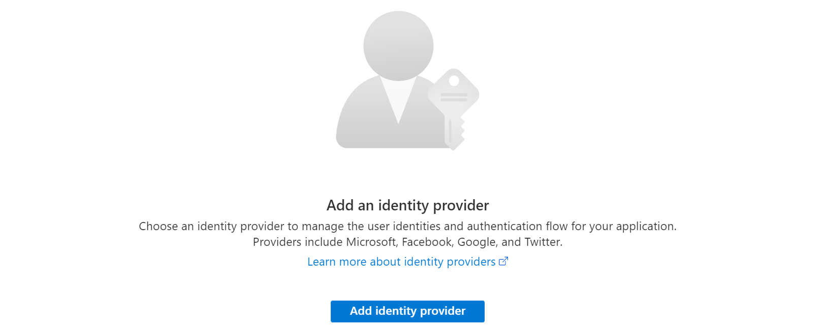 Identity provider wizard