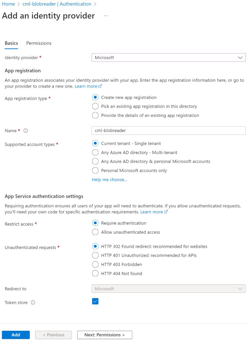 Identity provider details